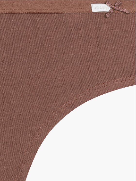 Atlantic Atlantic Figi brazylijskie z wysokim stanem flat elastic Brązowy