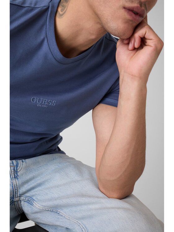 Guess Guess Футболка 153107 Голубий Classic Fit