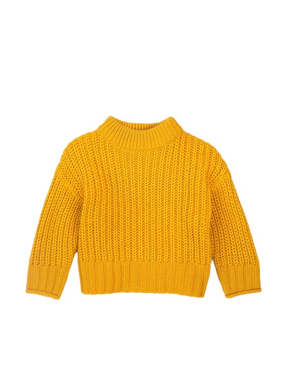 Sweter, rozmiar 140/146, Żółty, 8GKnit 14