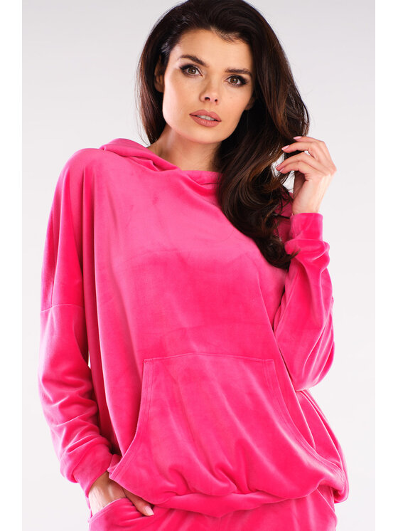 Awama Awama Bluza A420 Różowy Basic Fit