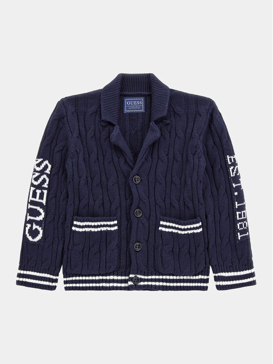 Guess Kardigán N4RR02 Z30W1 Tmavomodrá Regular Fit