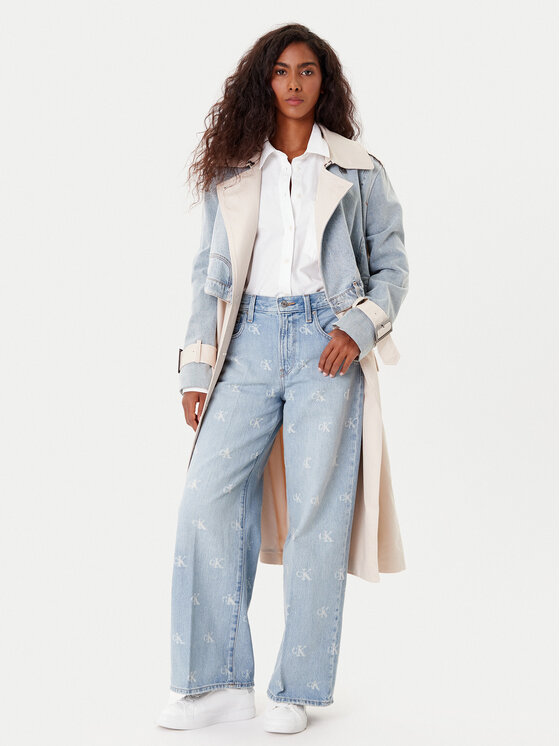 Calvin Klein Jeans Calvin Klein Jeans Blugi LV047C785G Albastru Wide Leg