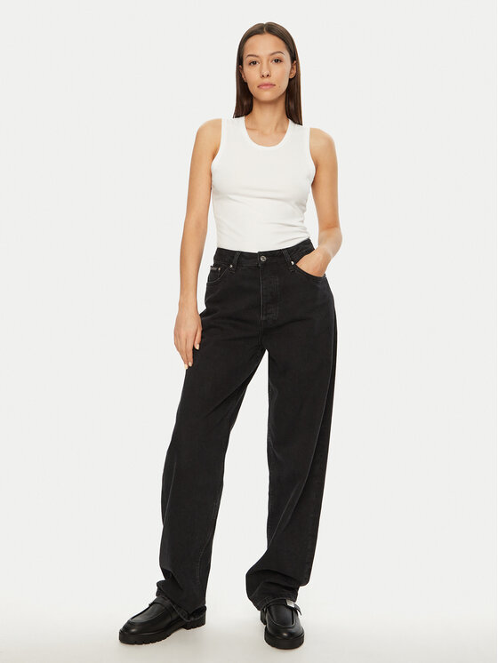 Calvin Klein Calvin Klein Top K20K208054 Bílá Slim Fit