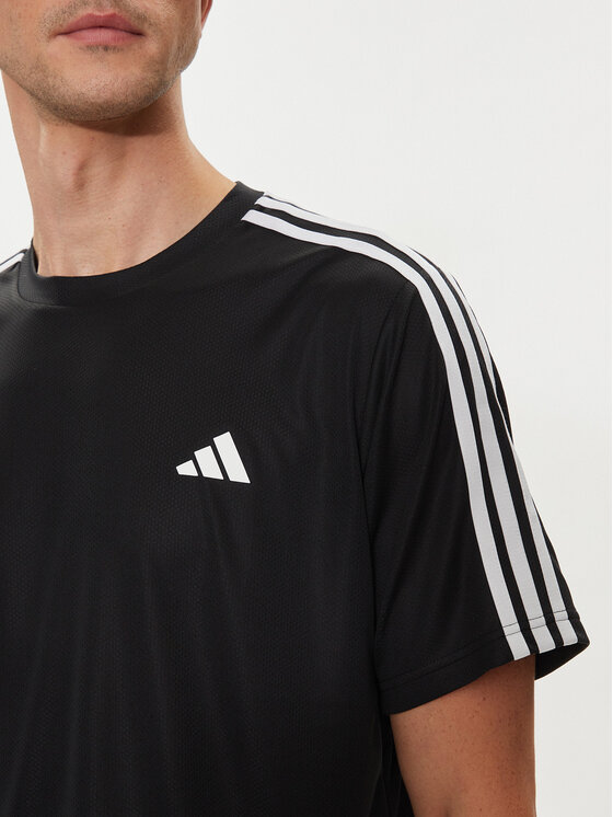 adidas adidas Funkční tričko Train Essentials 3-Stripes IB8150 Černá Regular Fit