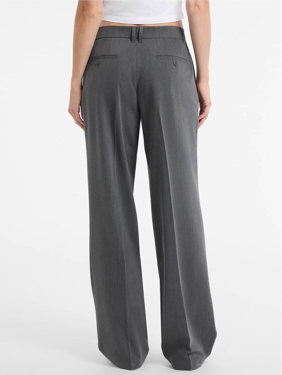 Guess Jeans Guess Jeans Spodnie materiałowe 178875 Szary Classic Fit