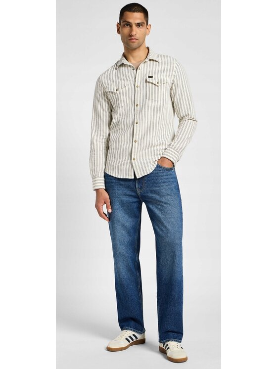 Lee Lee Jeansy Asher Niebieski Straight Fit
