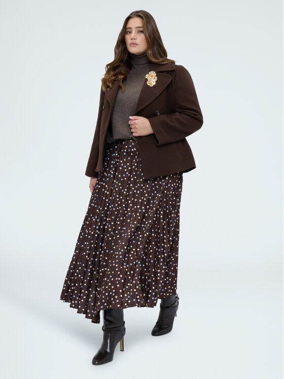 Fiorella Rubino Fiorella Rubino Gonna maxi 1011L000533N0Z2 Marrone A-Line Fit