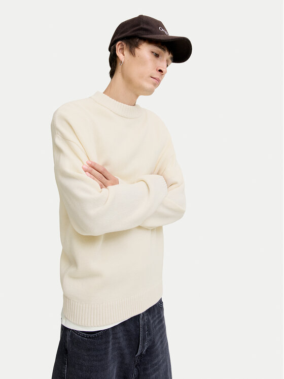 Jack & Jones Jack & Jones Sweter Urban 12278942 Écru Relaxed Fit