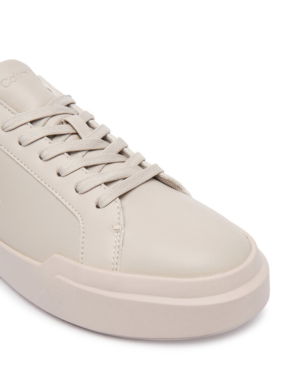 Calvin Klein Calvin Klein Sneakersy Chunky Cupsole Laceup Lth Wn YW0YW01947 Écru