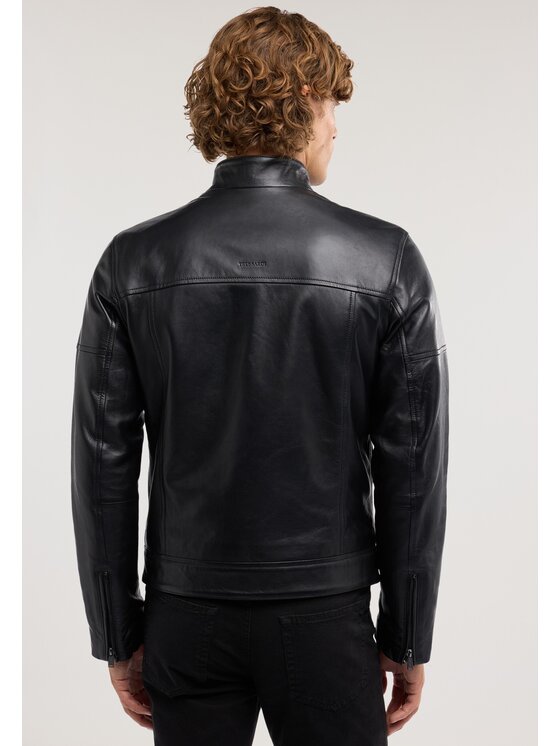 Trussardi Trussardi Giacca di pelle R301M000054N033 Nero Regular Fit