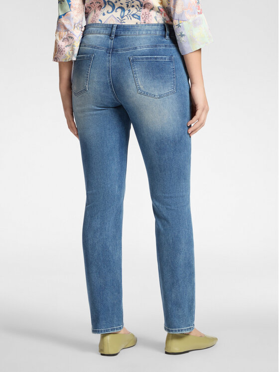 Elena Mirò Elena Mirò Jeansy P527P000409N024 Turkusowy Regular Fit