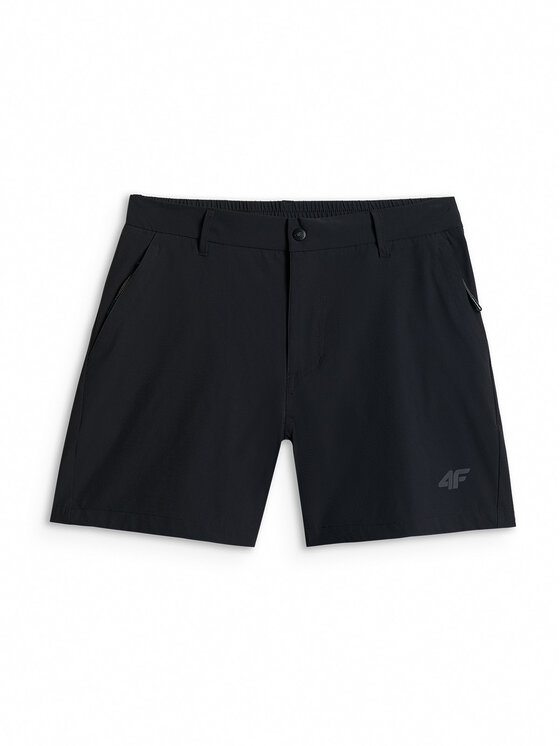 4F 4F Szorty sportowe TREKKING Czarny Regular Fit