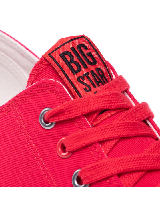 Big Star Shoes BIG STAR Trampki JJ174063 Czerwony