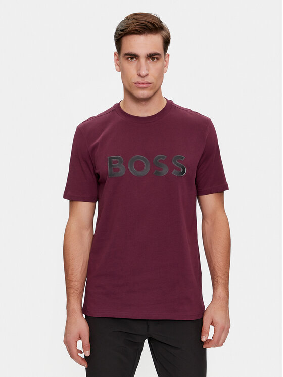 Boss T-krekls Tee 1 50506344 Sarkans Regular Fit