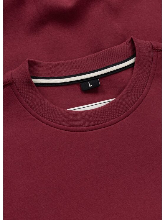 PITBULL PITBULL Bluza SAMPSON Bordowy Regular Fit
