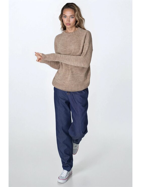 NIFE NIFE Dámské kalhoty SD93 Modrá Loose Fit