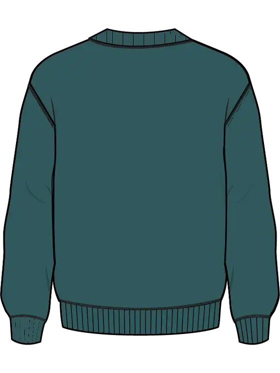 4F 4F Mikina 4FWAW26TSWSM2736-46S Zelená Regular Fit