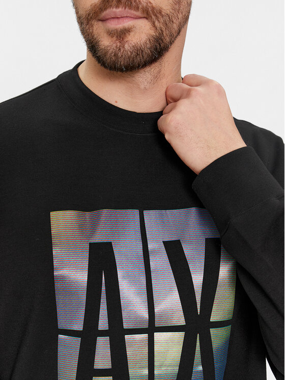 Armani Exchange Armani Exchange Sweatshirt 3DZMJE ZJZDZ 1200 Schwarz Regular Fit