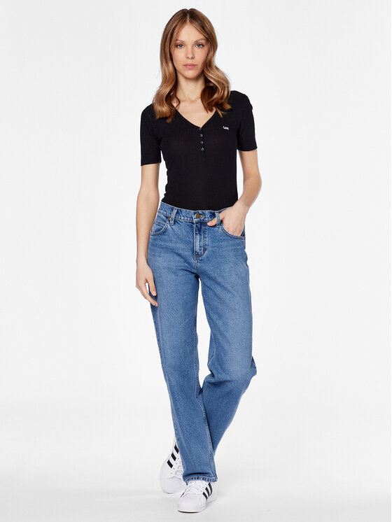 Lee Lee Jeansy Jane L34QHGC0 112328319 Niebieski Relaxed Fit