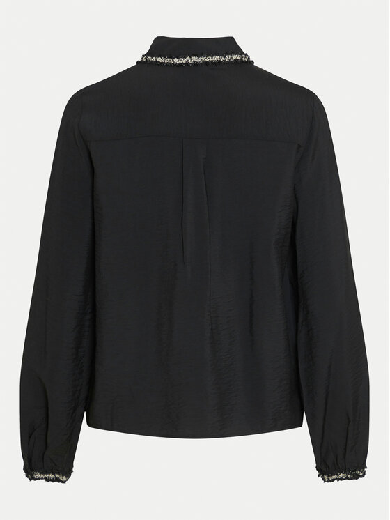 Vila Vila Camicia Dogma 14101545 Nero Regular Fit