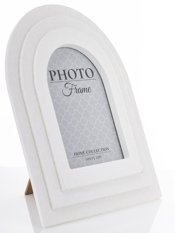 MIAhome MIAhome Ramka na zdjęcia owalna komplet 2 szt., biała 24,5x18 cm OVALA Biały