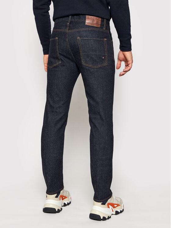 Tommy Hilfiger Tommy Hilfiger Blugi Denton MW0MW15578 Bleumarin Straight Leg