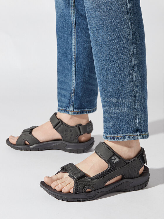 Jack Wolfskin Jack Wolfskin Sandały Lakewood Cruise Sandal M 409011 Szary