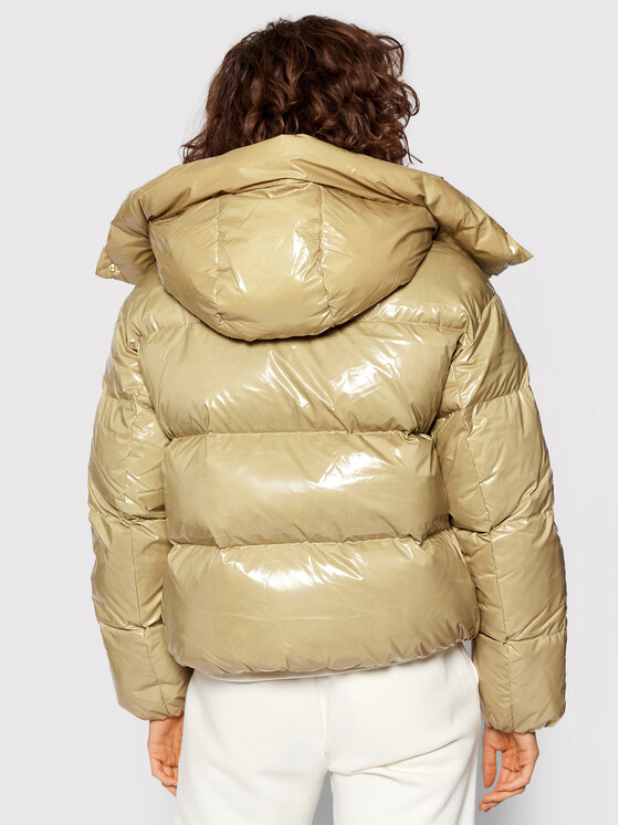 Tommy Hilfiger Tommy Hilfiger Μπουφάν πουπουλένιο Glossy WW0WW32803 Μπεζ Regular Fit