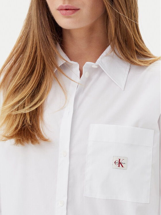 Calvin Klein Jeans Calvin Klein Jeans Košeľa LV047C143G Biela Relaxed Fit