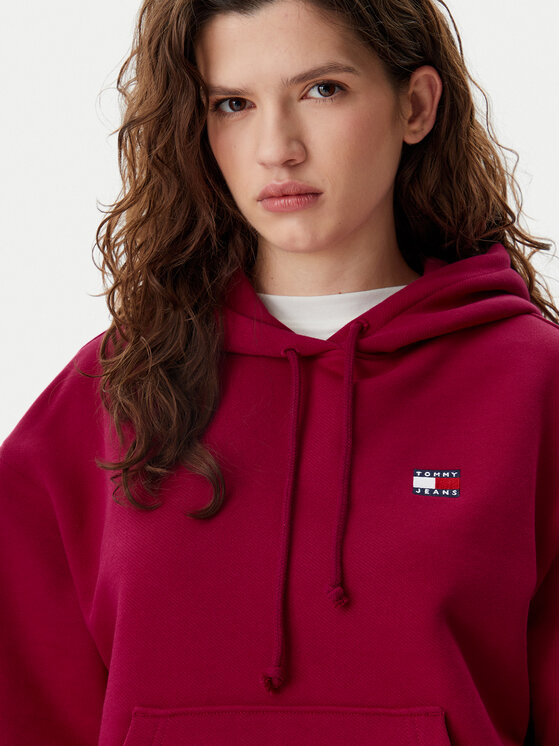 Tommy Jeans Tommy Jeans Majica dugih rukava Badge DW0DW19414 Ružičasta Boxy Fit