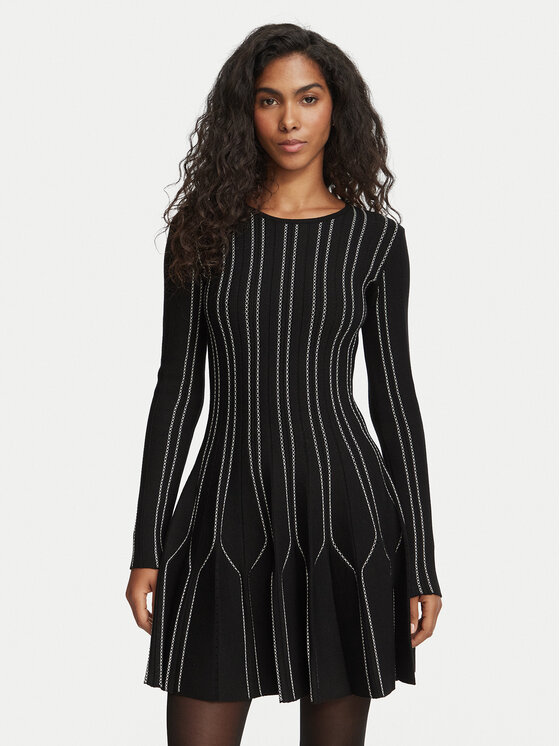 Elisabetta Franchi Elisabetta Franchi Kootud kleit AM-39Q-67E2-V590 Must Fitted Fit