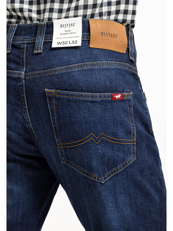Mustang Mustang Jeansy OREGON SLIM Niebieski Loose Fit