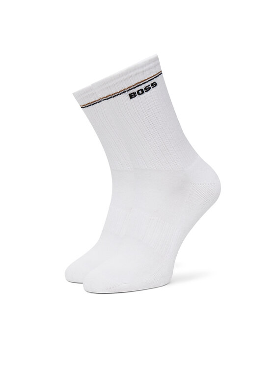 BOSS BOSS 2er-Set hohe Damensocken 50502113 Weiß