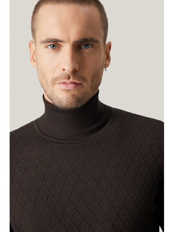 Próchnik Próchnik Sweter PM8 SW073225000129 Brązowy Regular Fit