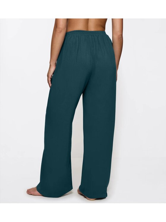 Triumph Triumph Spodnie damskie Beach MyWear Pareo Trousers 01 Turkusowy Loose Fit