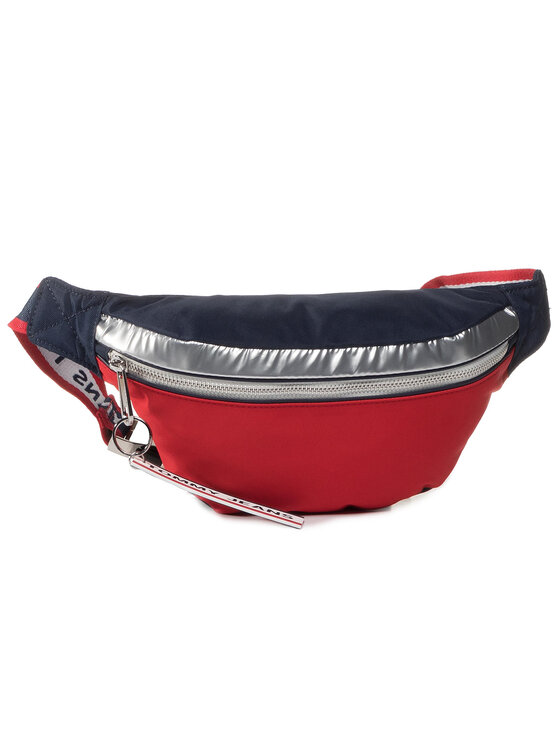 Tommy Jeans Tommy Jeans Ľadvinka Tjw Logo Tape Bumbag Cb AW0AW08048 Tmavomodrá