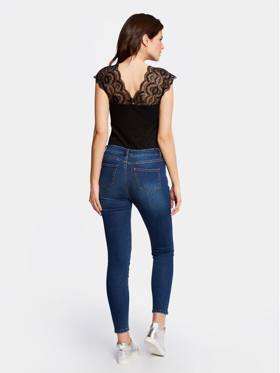 Morgan Morgan Bluse 222-DELO Schwarz Regular Fit
