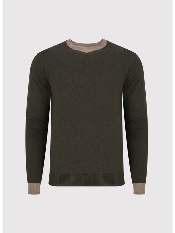 Pako Lorente Pako Lorente Sweter P24WF-2X-017 Zielony Classic Fit