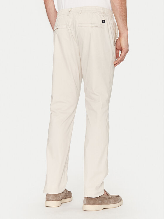Tom Tailor Tom Tailor Spodnie materiałowe 1044711 Beżowy Regular Fit