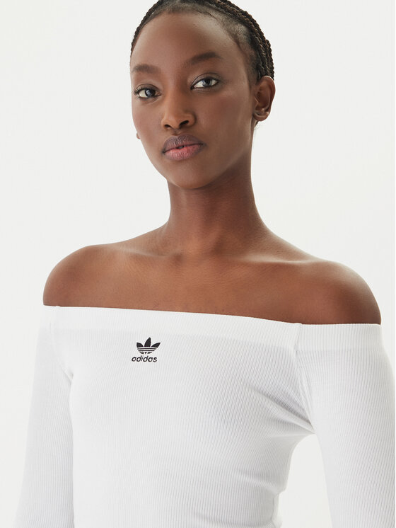 adidas adidas Bluzka Essentials KE3153 Biały Slim Fit