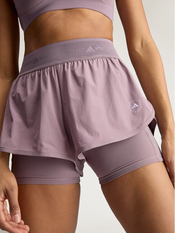 adidas by Stella McCartney adidas by Stella McCartney Szorty sportowe 152545 Fioletowy Fitted Fit