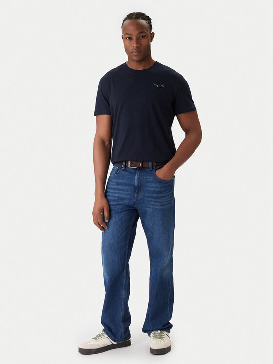 Tommy Jeans Tommy Jeans Póló szett Linear DM0DM22316 Sötétkék Slim Fit