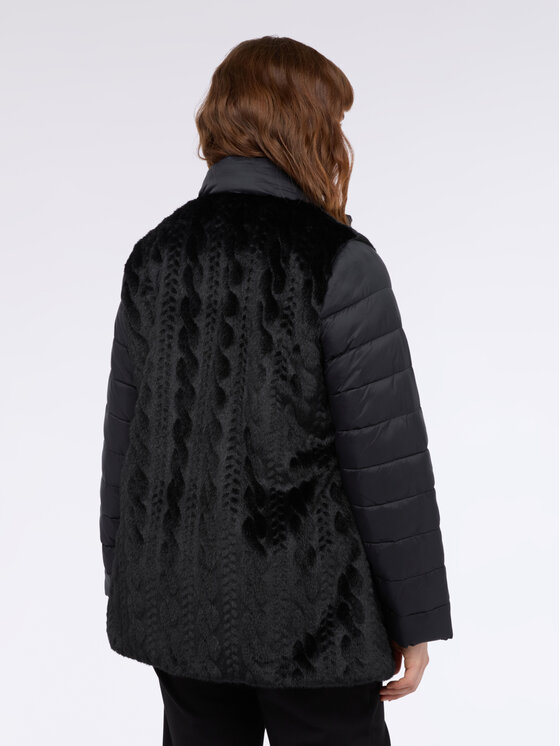 Fiorella Rubino Fiorella Rubino Cappotto invernale F003T001419N033 Nero Regular Fit