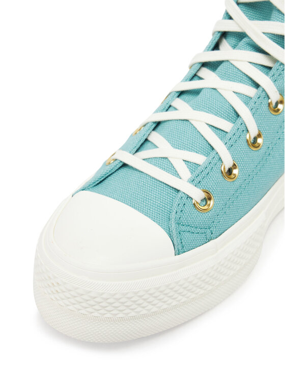 Converse Converse Plátěnky Chuck Taylor All Star Lift Platform Gold A11495C Tyrkysová