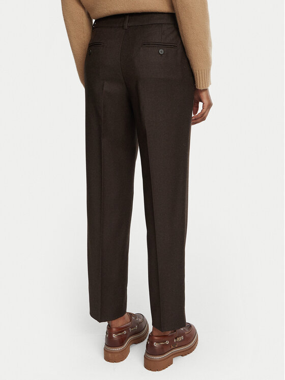 Weekend Max Mara Weekend Max Mara Spodnie materiałowe Caldaia 2625136112 Brązowy Regular Fit