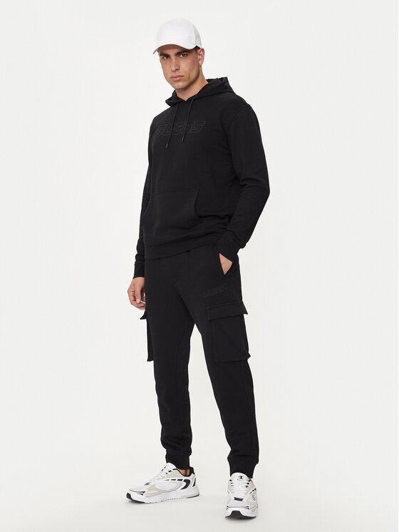 Guess Guess Felpa Aldwin Z4YQ12 KAIJ1 Nero Regular Fit