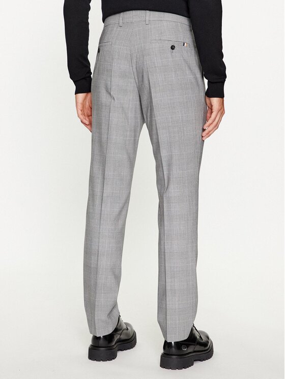 BOSS Boss Pantalone da abito H-Genius-224 50500110 Grigio Slim Fit