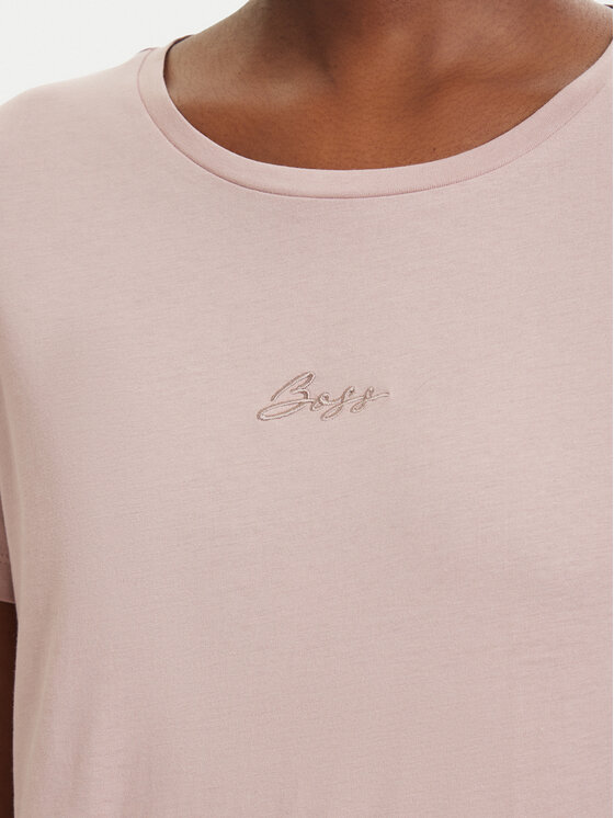 BOSS BOSS T-krekls C_Elove_embro 50554696 Gaiši rozā Slim Fit