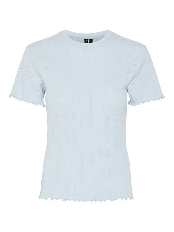 Pieces Pieces Tričko Fia 17155480 Modrá Regular Fit
