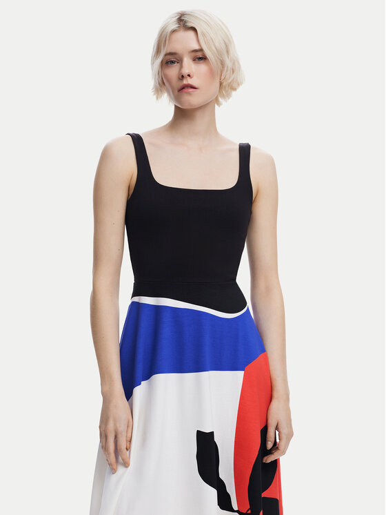 Desigual Desigual Haljina za svaki dan Ondas 25SWVK41 Šarena Regular Fit